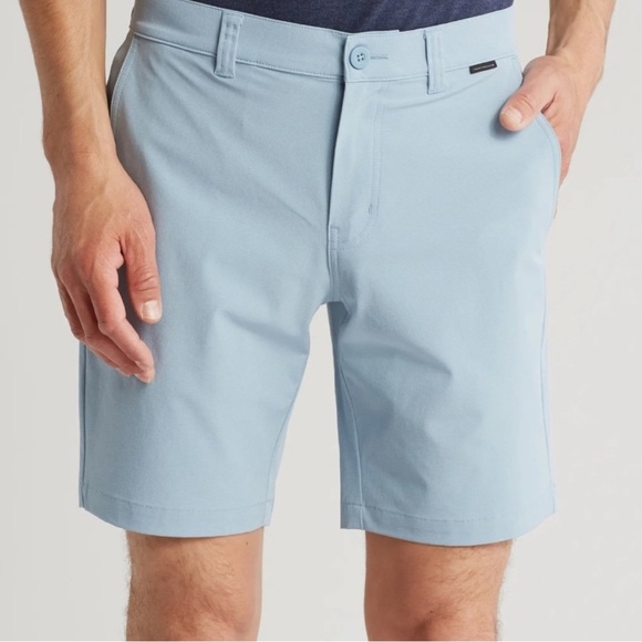 NWT Travis Matthew Men's Size 30 Waylay Golf Shorts Heather Ash Blue $89.95 New